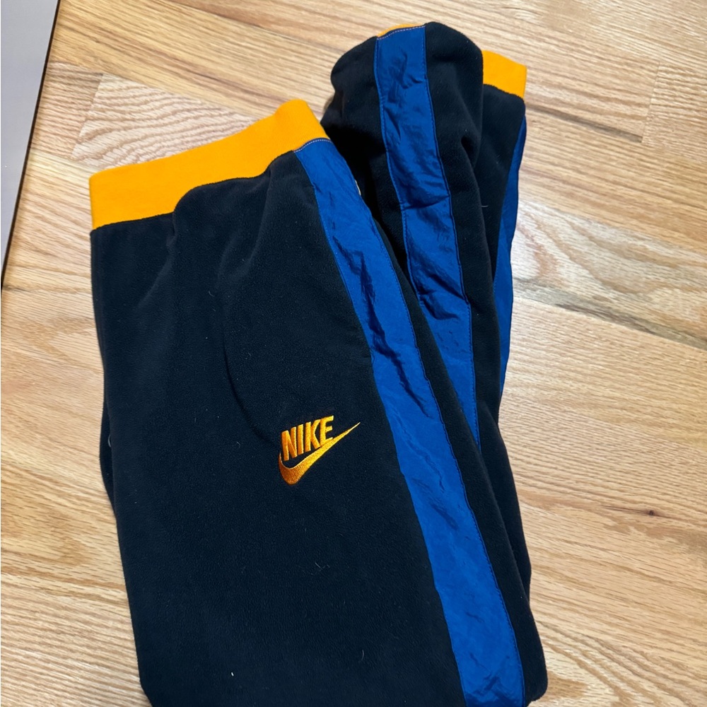NWOT ⚡️Nike Fleece Sweatpant Jogger Yellow Teal Blue Black Colorblock Size M